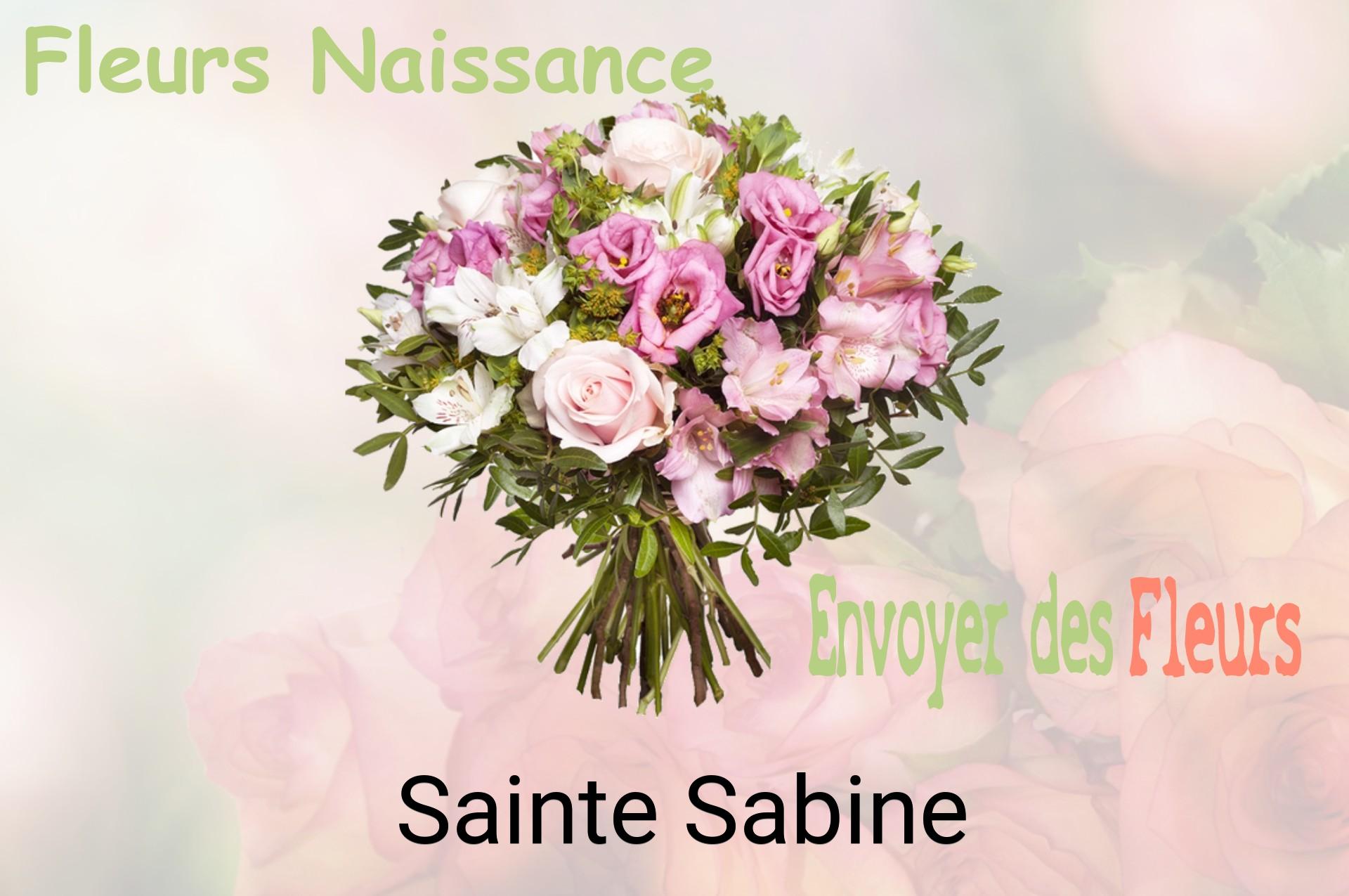 Bouquet de fleurs de naissance livré à Sainte-Sabine